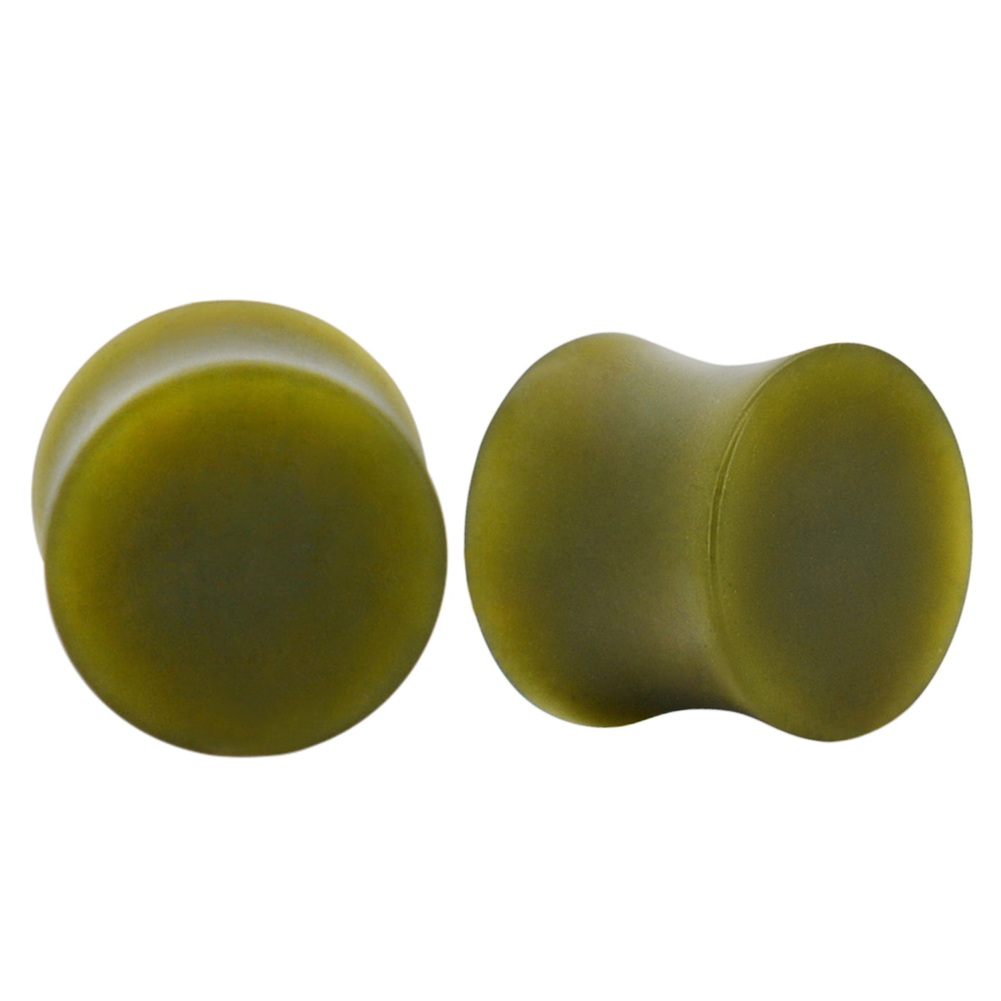 Natural Serpentine Organic Stone Double Flare Ear Plugs | Gauges